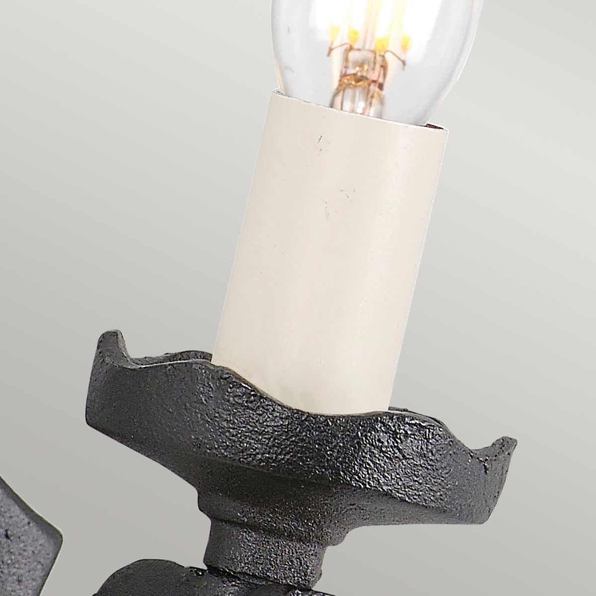 Rectory 85mm Wall Light Black - RY1B-BLACK
