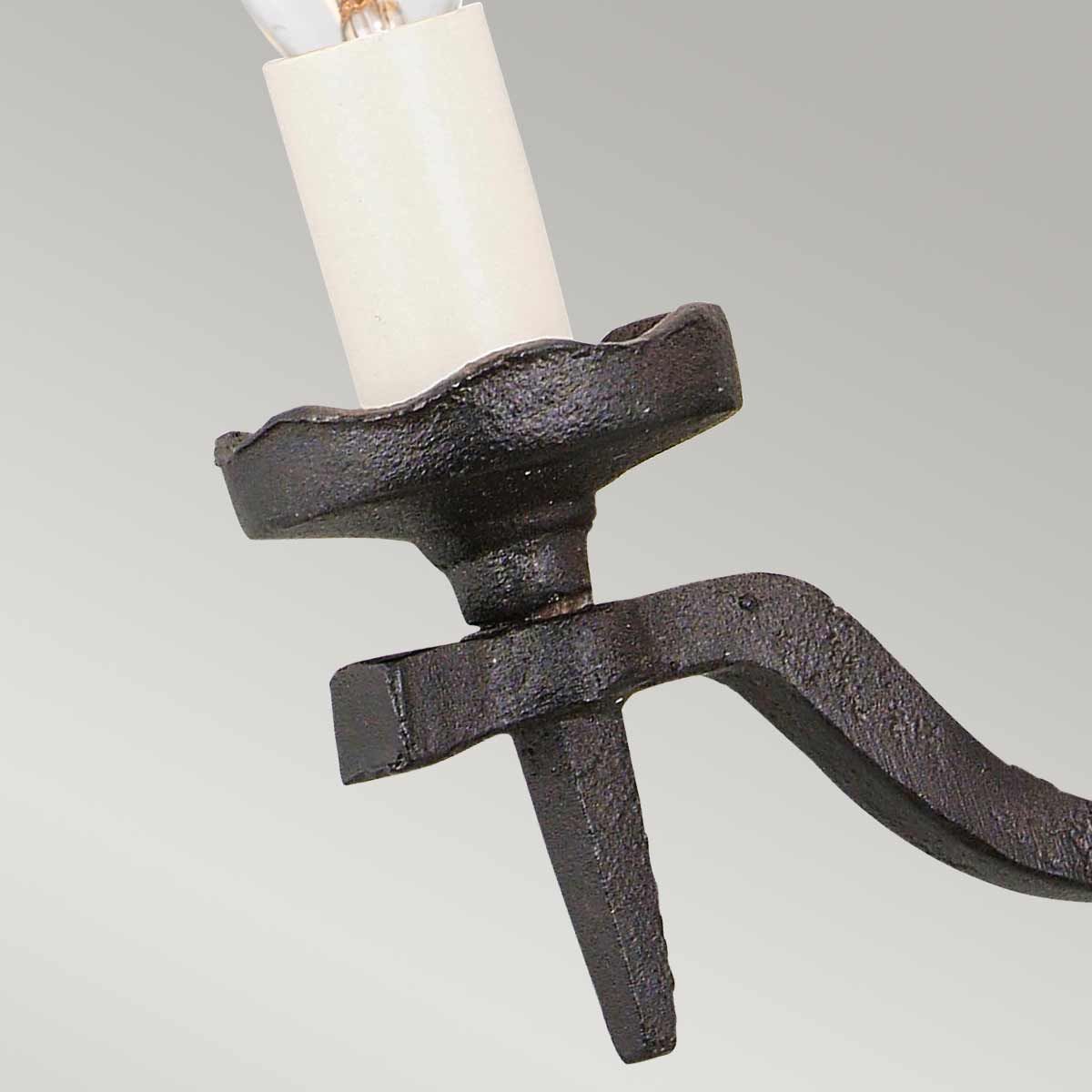 Rectory 310mm 2 Light Wall Light Black - RY2B-BLACK