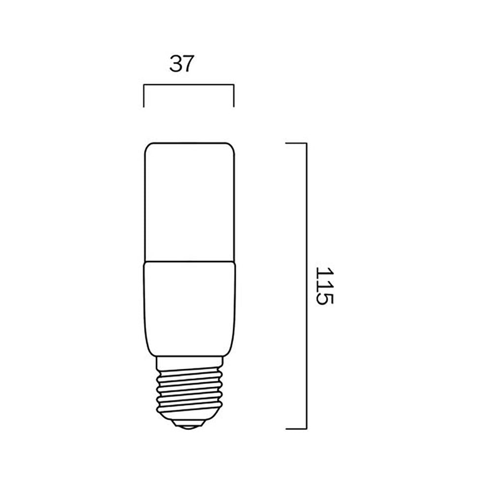 Buy LED Globes Australia T37 LED Globe ES 240V 9W White Polycarbonate 3000K - G T379E27OP830D