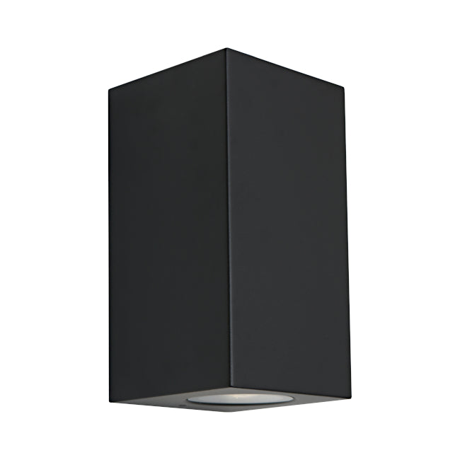 Saco Up & Down Wall Light Black & Clear - SACO2EBLK