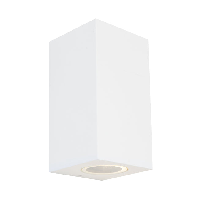 Saco Up & Down Wall Light White & Clear - SACO2EWHT