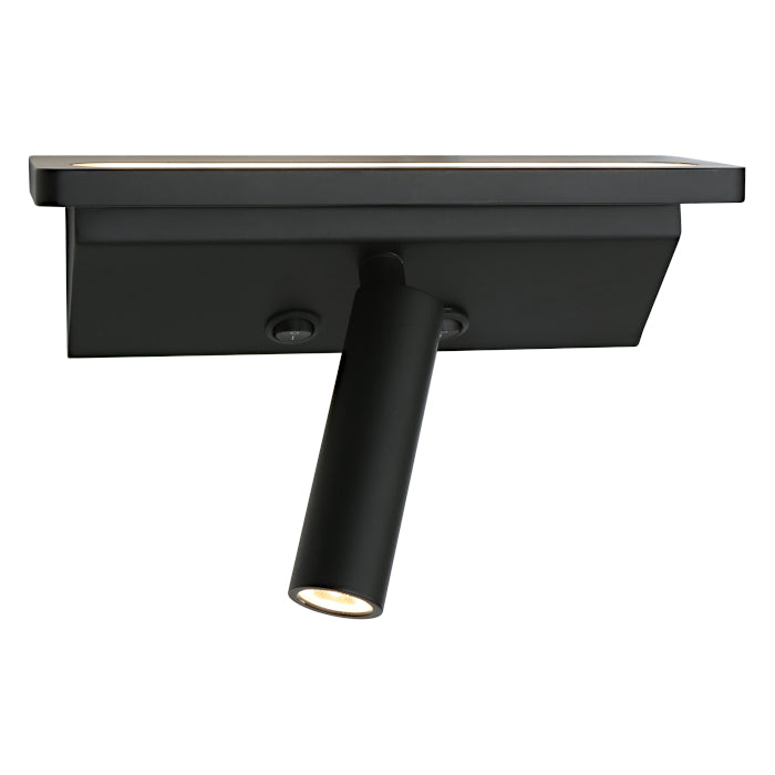 Scania LED Bedside Reading Light 3000K Black - SCAN2WLEDBLK