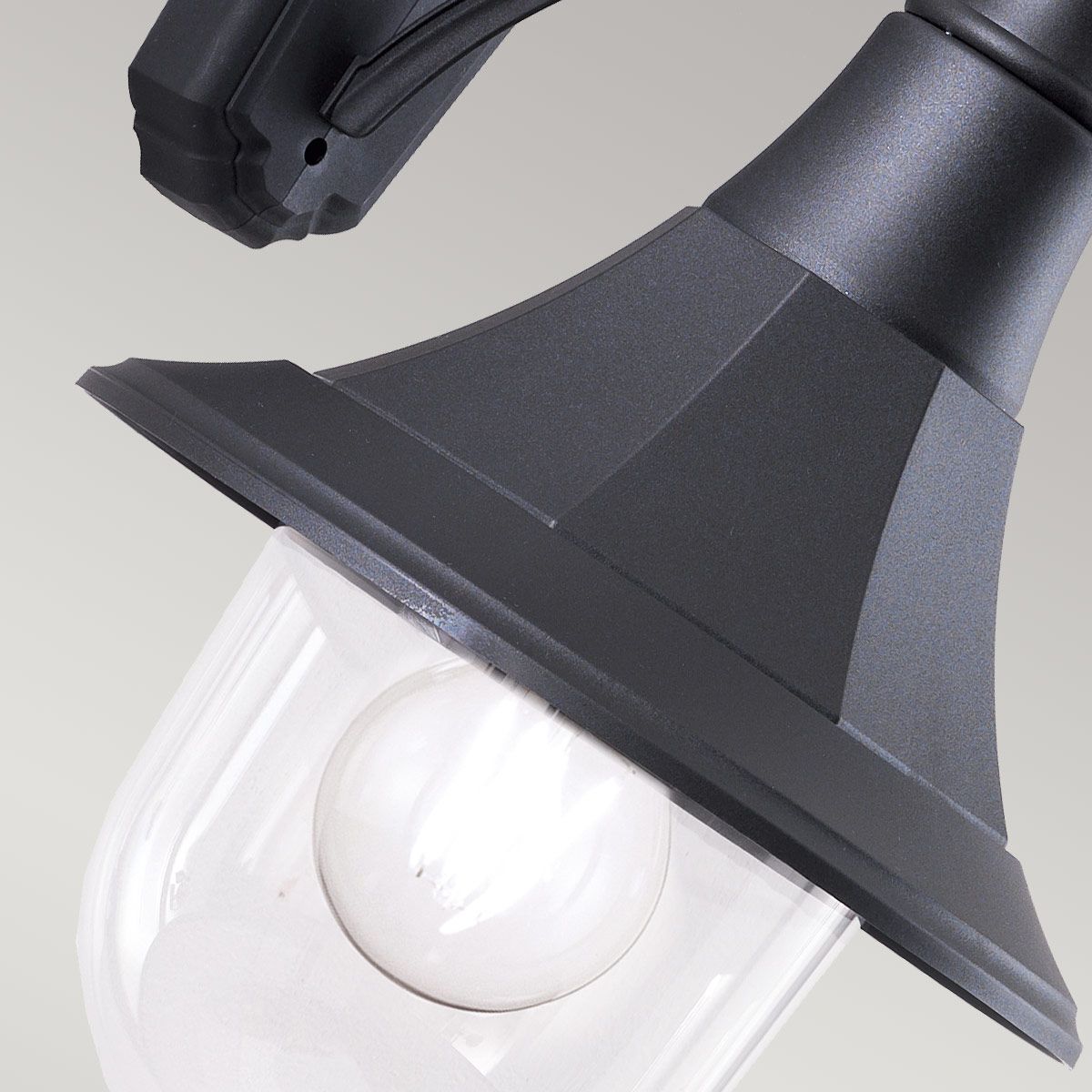 Shannon 1 Light Down Wall Lantern Black - SHANNON-DOWN