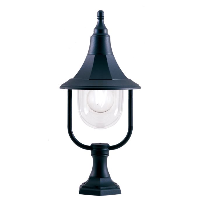 Shannon 1 Light Pedestal Light Black - SHANNON-PED