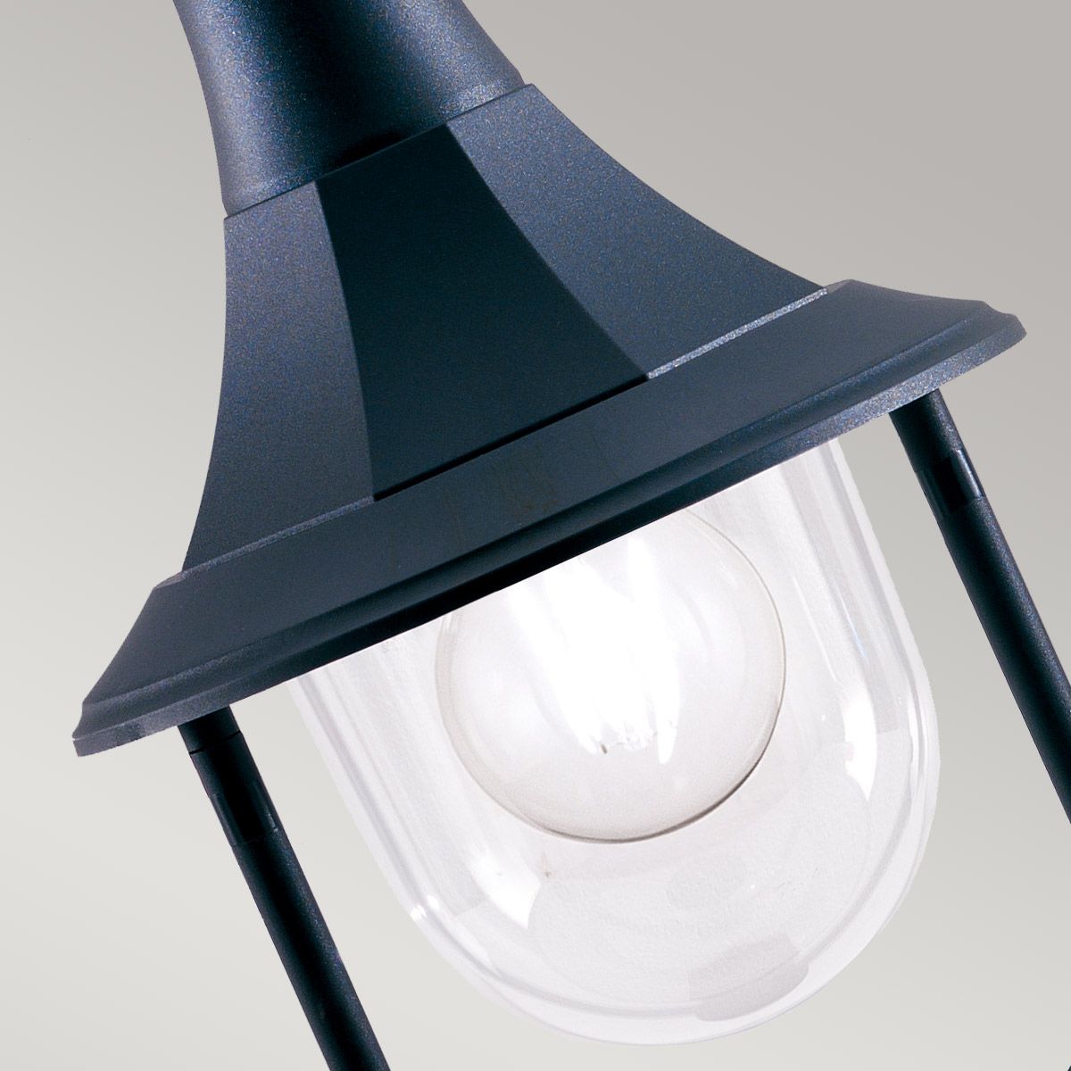 Shannon 1 Light Pedestal Light Black - SHANNON-PED