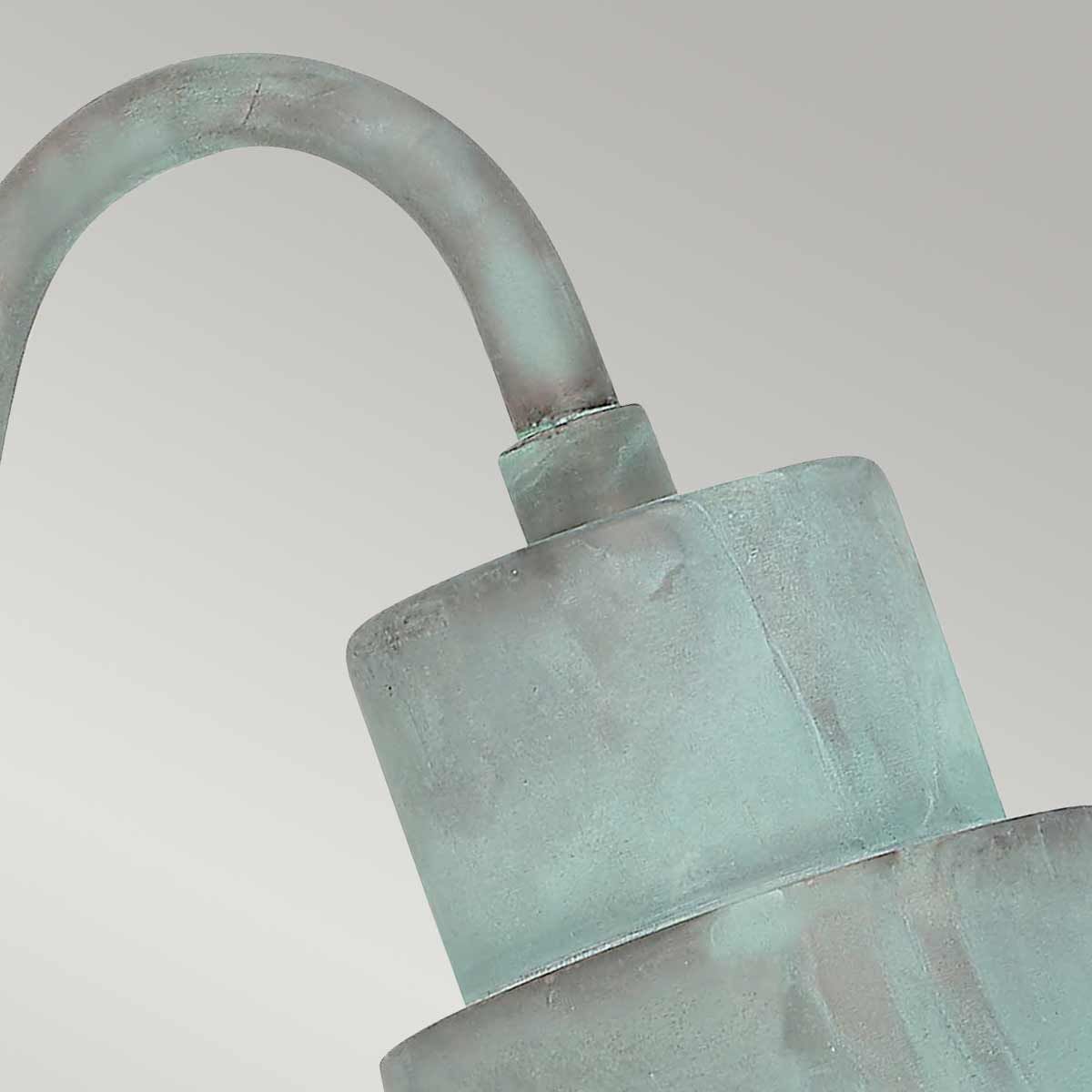 Sheldon 1 Light Wall Lantern Verdigris - SHELDON-V