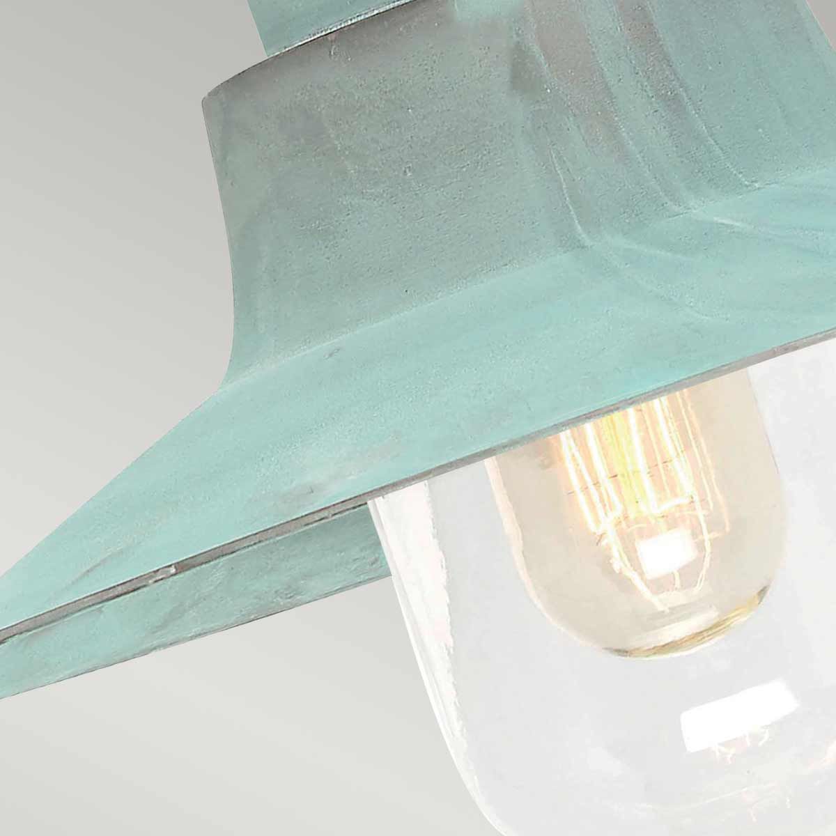 Sheldon 1 Light Wall Lantern Verdigris - SHELDON-V