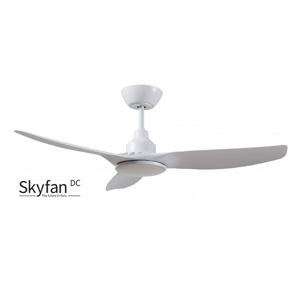 SKYFAN DC Ceiling Fan 48" White With LED - SKY1203WH-L