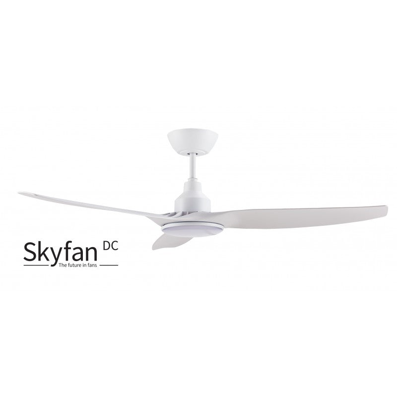Skyfan II DC Ceiling Fan 52" White LED Light White - SKY1303WHC2-L
