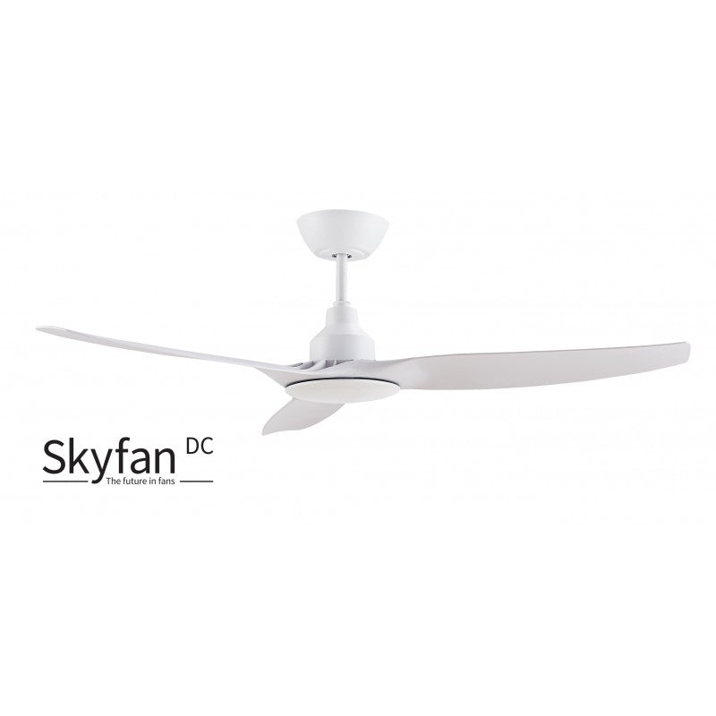 Skyfan II DC Ceiling Fan 52" White Glass Fibre Blade - SKY1303WHC2
