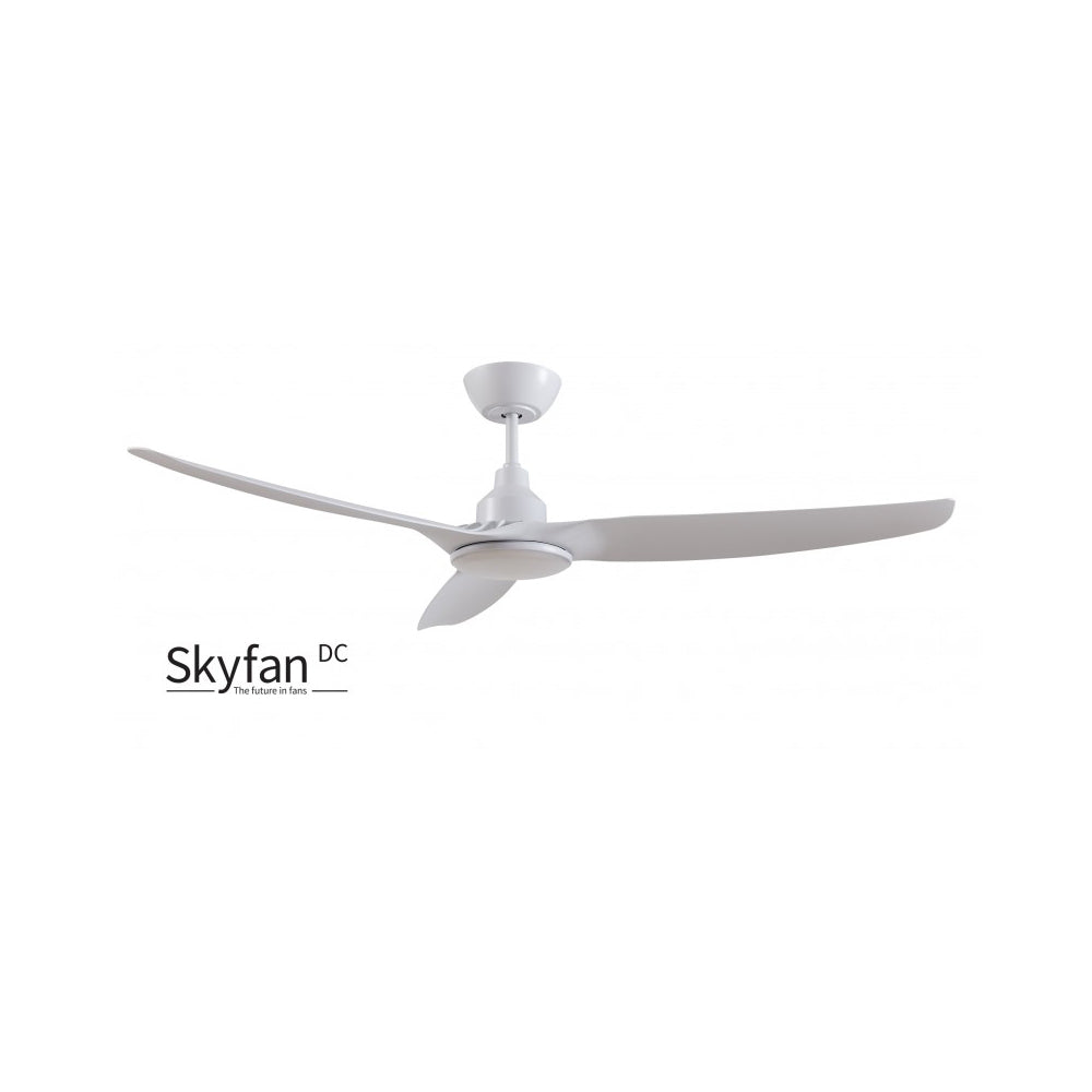 SKYFAN DC Ceiling Fan 60" White with LED - SKY1503WH-L