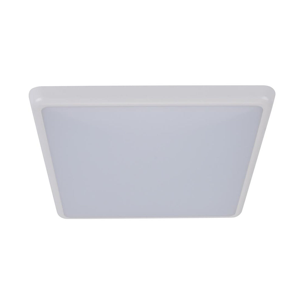 Buy LED Oyster Lights Australia Solar Square LED Oyster Light W300mm White Polycarbonate 3000K - 20930