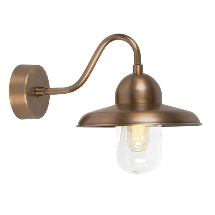 Somerton 1 Light Wall Lantern Aged Brass - SOMERTON-BR