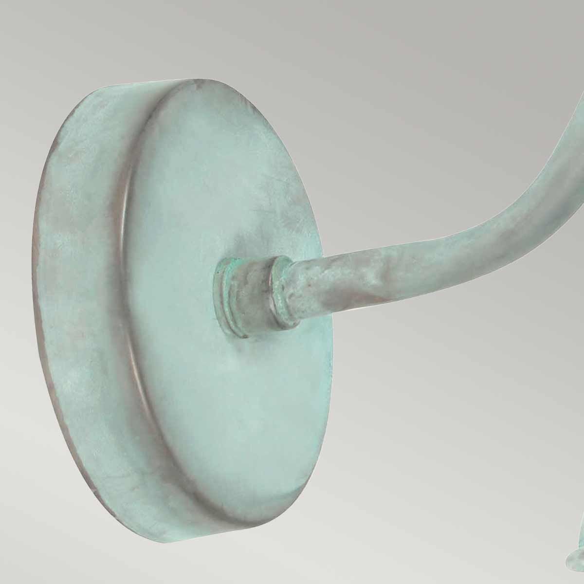 Somerton 1 Light Wall Lantern Verdigris - SOMERTON-V