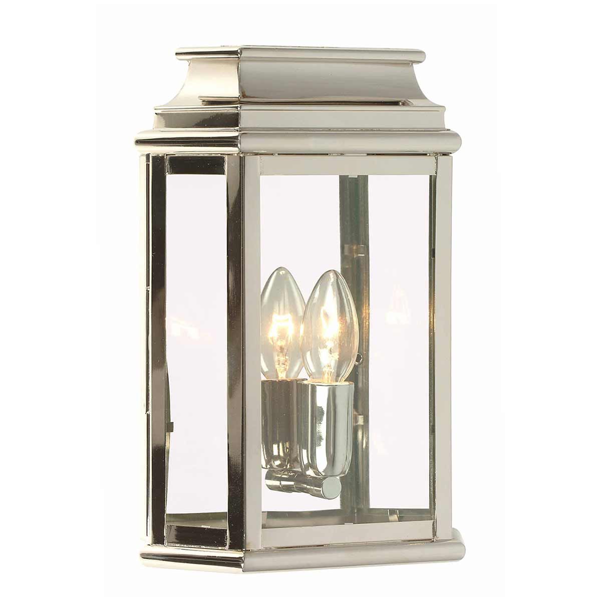 St Martins 1 Light Wall Lantern Polished Nickel - ST-MARTINS-PN