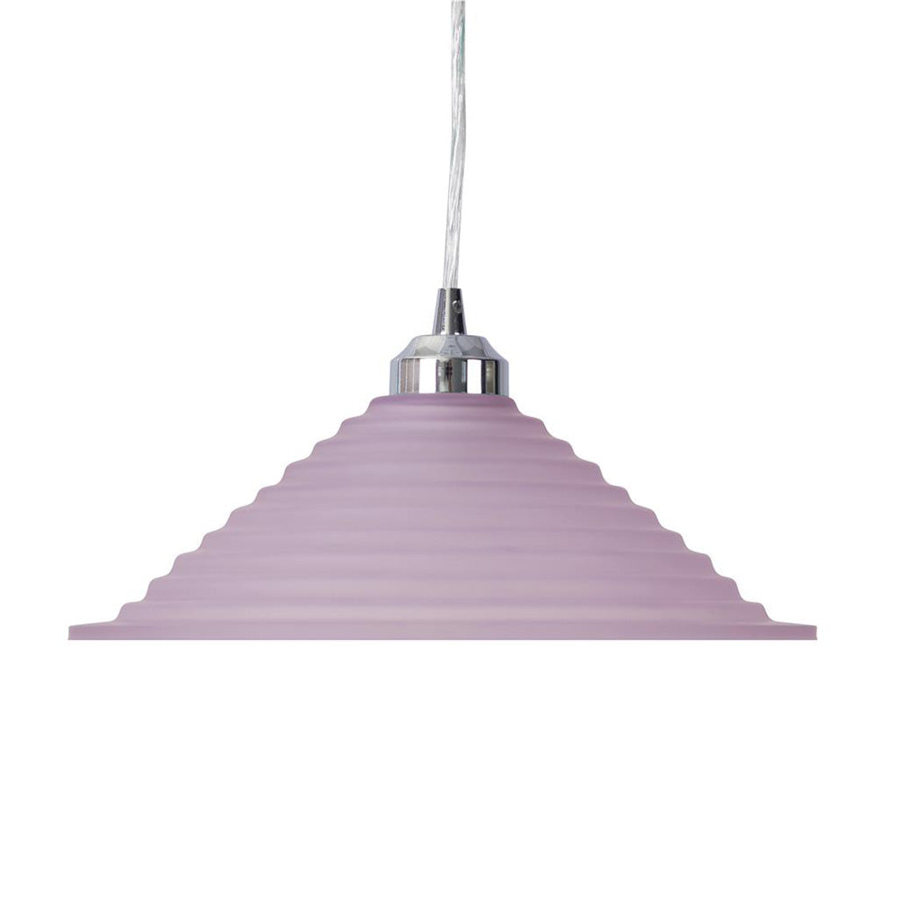 Buy Pendant Lights Australia Step Pendant Light W300mm Pink Glass - 91527