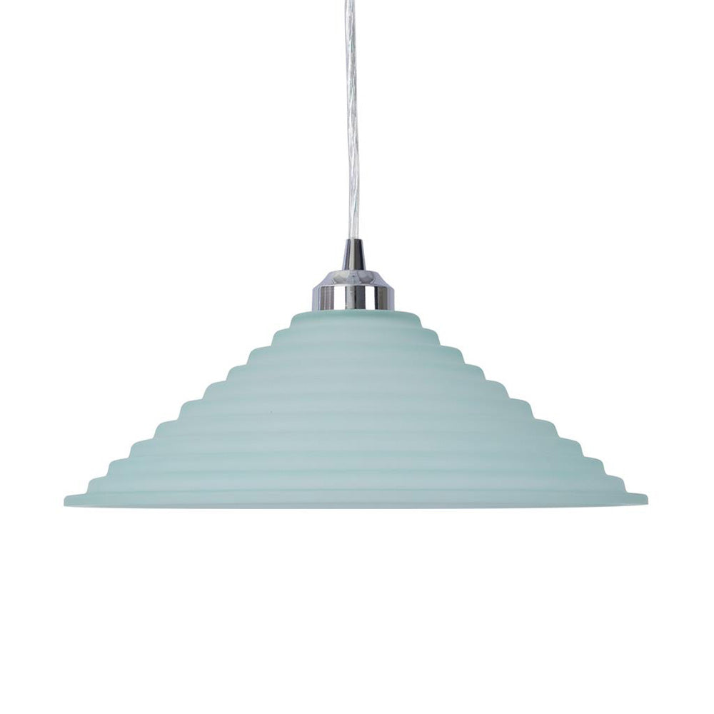 Buy Pendant Lights Australia Step Pendant Light W350mm Green Glass - 91530