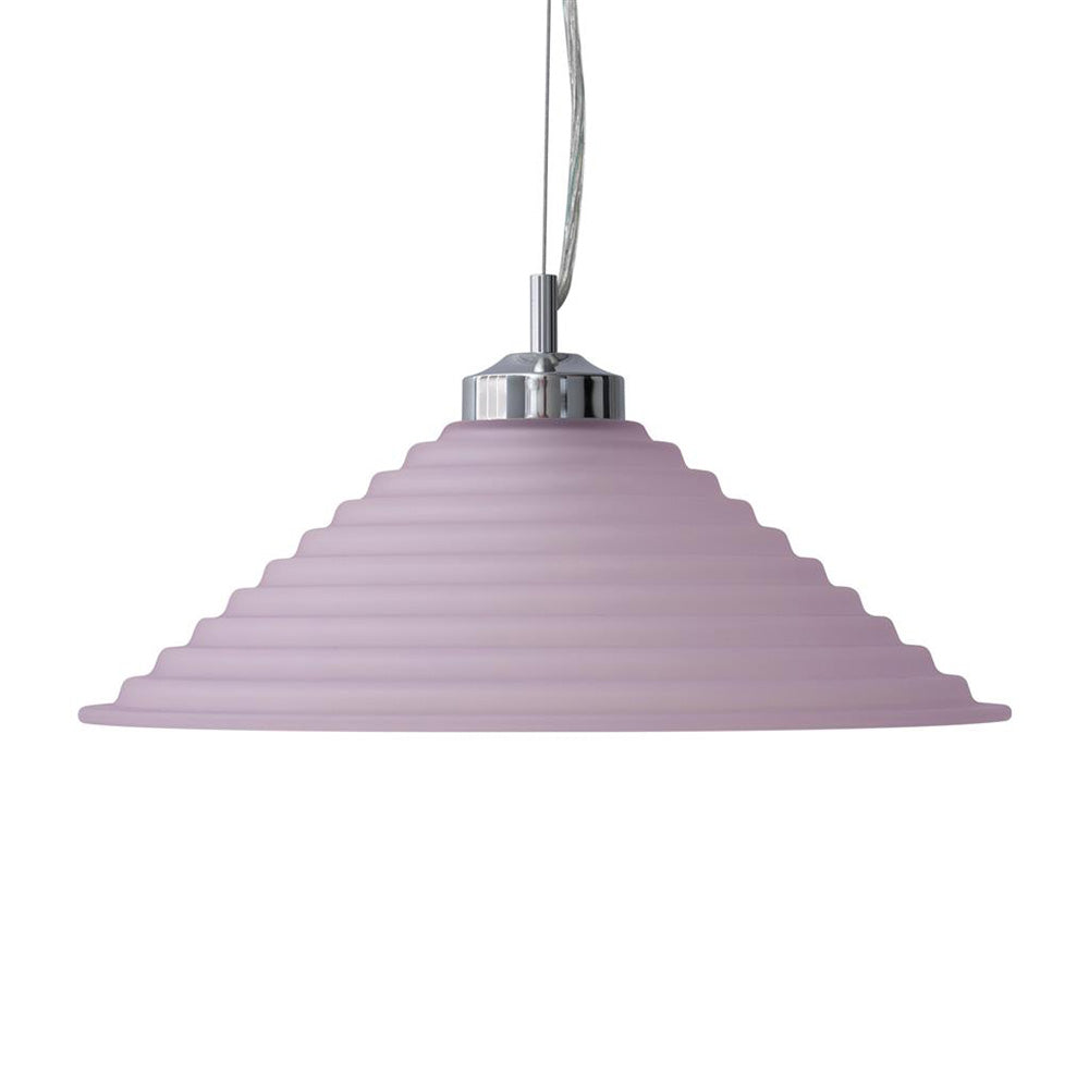 Buy Pendant Lights Australia Step Pendant Light W400mm Pink Glass - 91535