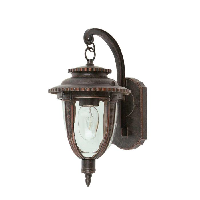 St Louis 1 Light Medium Wall Lantern Weathered Bronze - STL2-M-WB