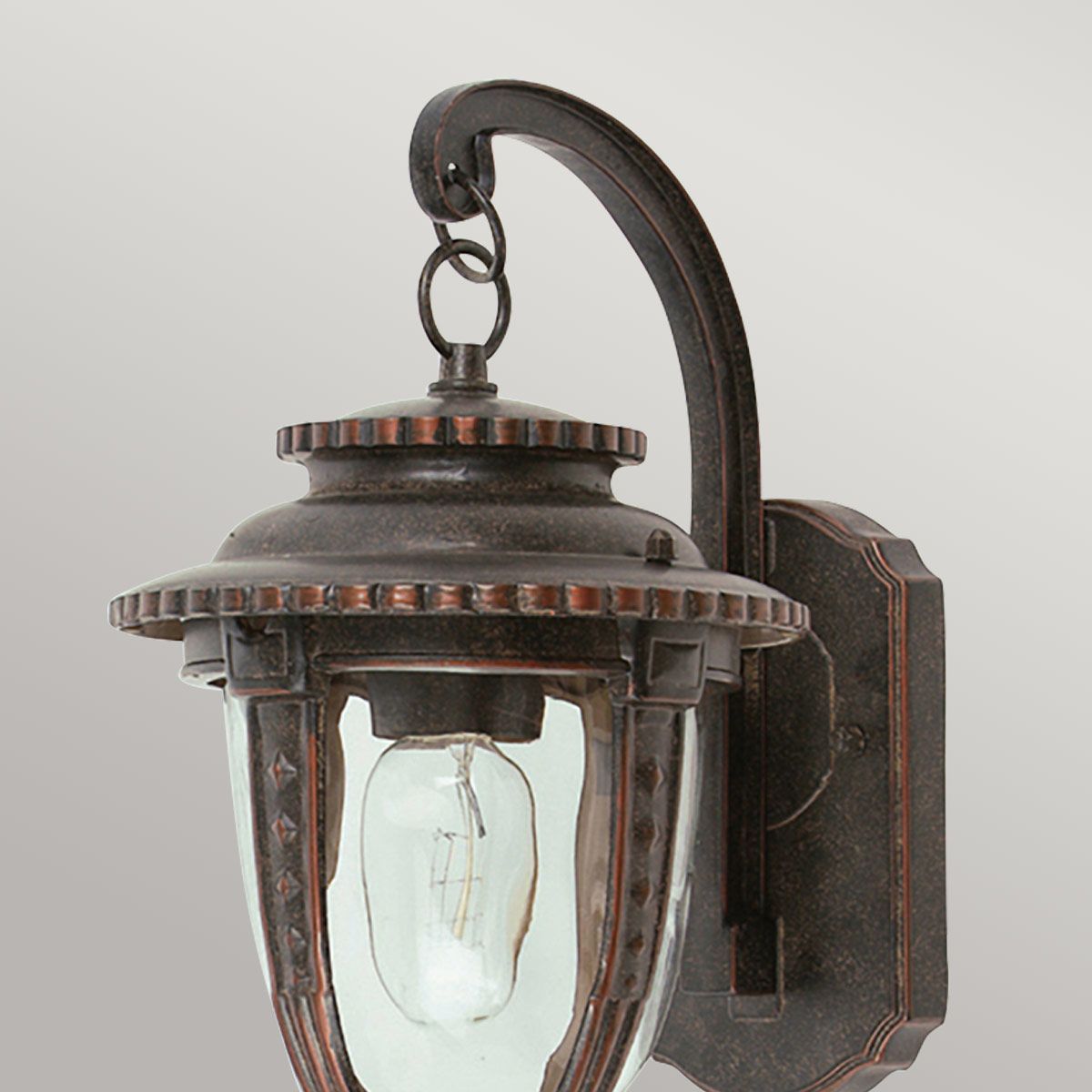 St Louis 1 Light Medium Wall Lantern Weathered Bronze - STL2-M-WB