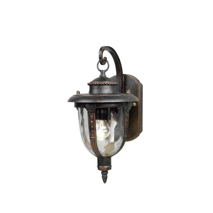 St Louis 1 Light Small Wall Lantern Weathered Bronze - STL2-S-WB