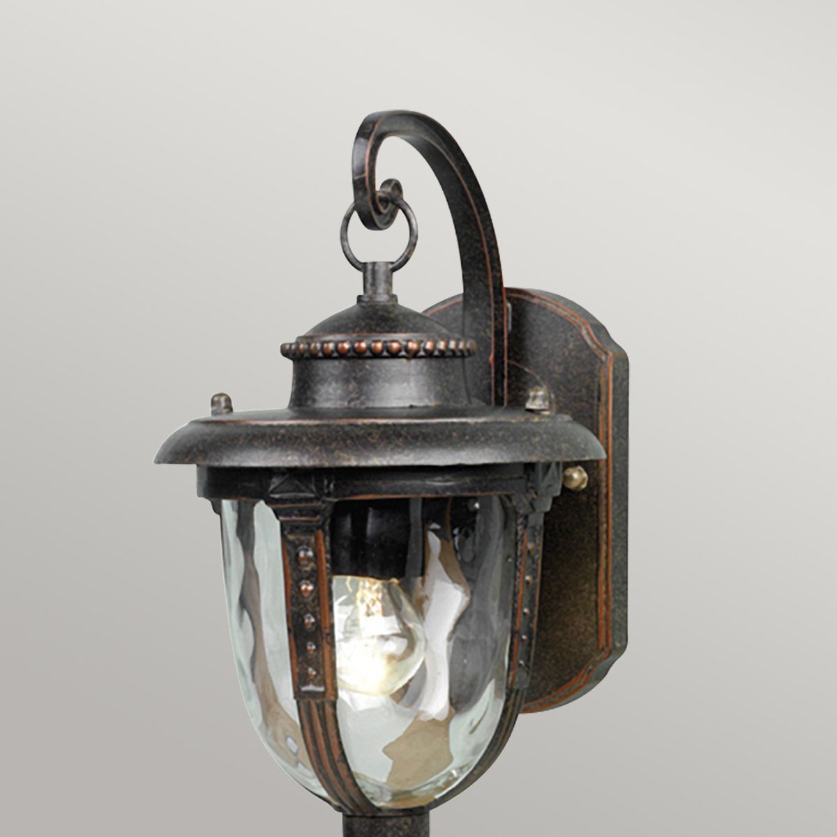 St Louis 1 Light Small Wall Lantern Weathered Bronze - STL2-S-WB