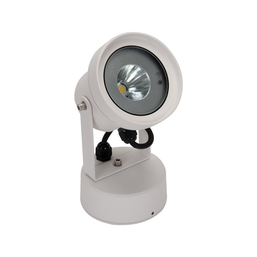 Buy Exterior Spotlights Australia Vision Exterior Spotlight 12W White Aluminium 5000K - 19607