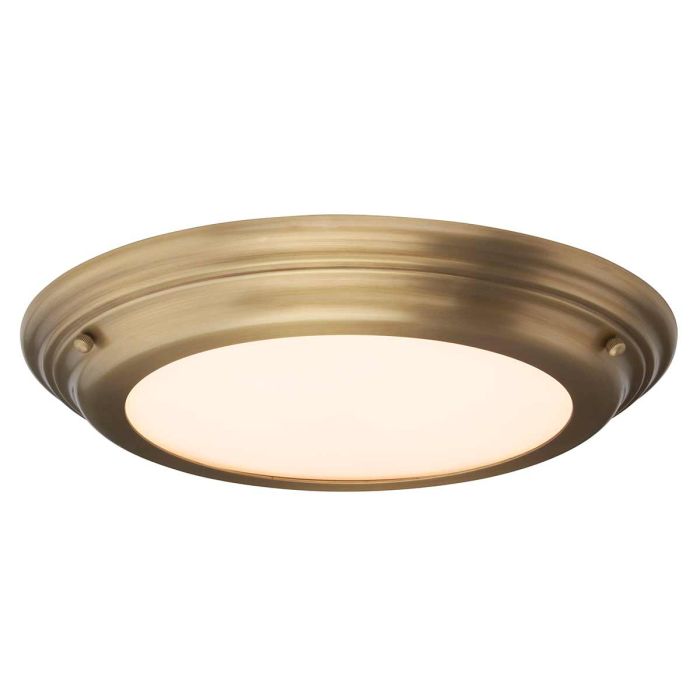 Welland LED Flush Mount Light Aged Brass - WELLAND-F-AB