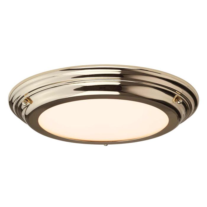 Welland LED Flush Mount Light Polished Brass - WELLAND-F-PB