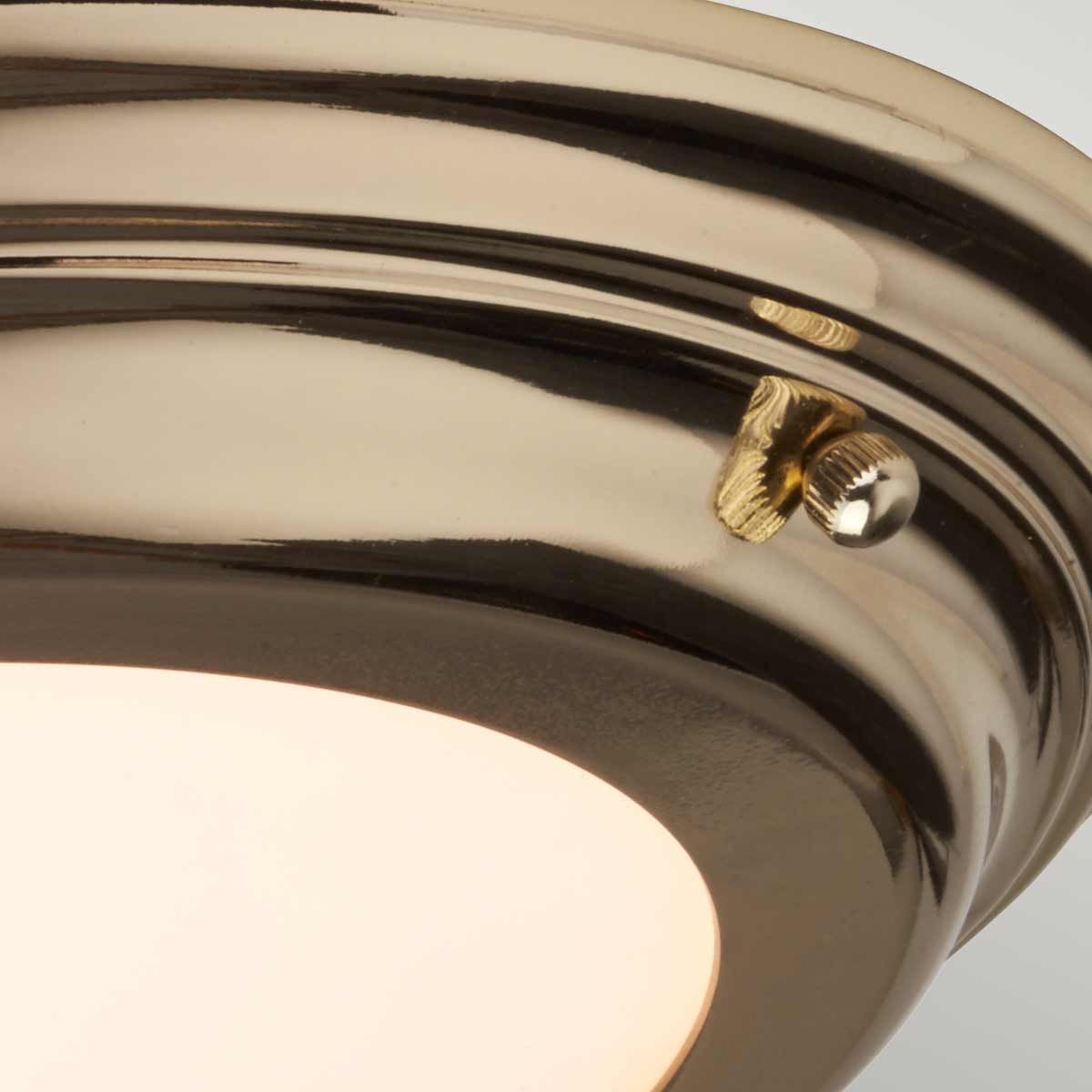 Welland LED Flush Mount Light Polished Brass - WELLAND-F-PB