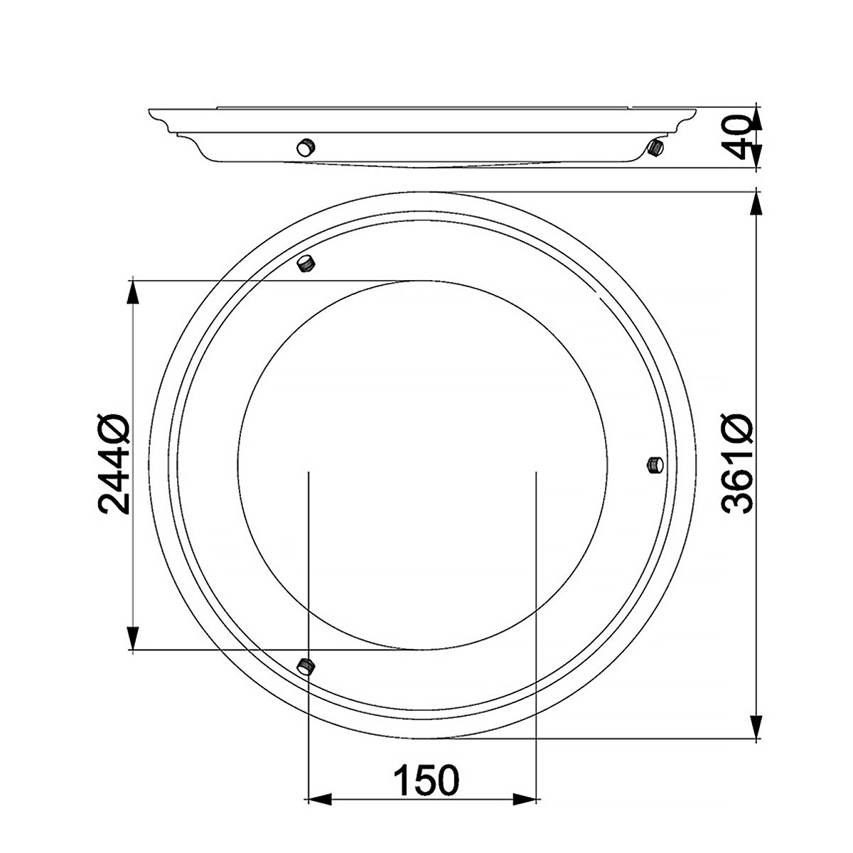 Welland LED Flush Mount Light Polished Chrome - WELLAND-F-PC