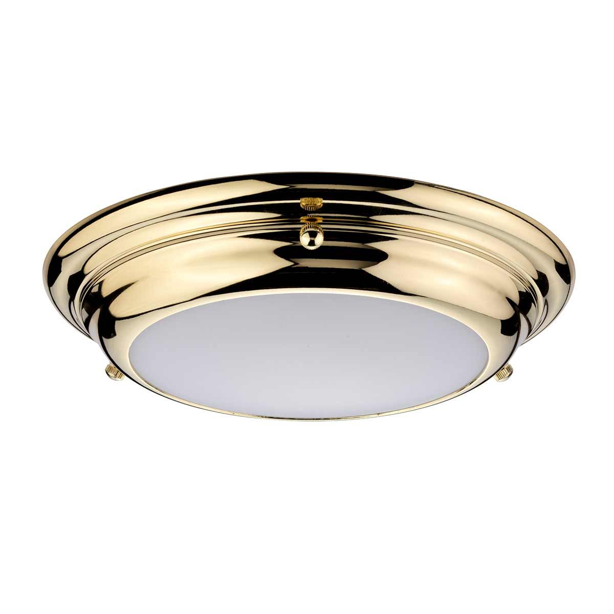 Welland Mini LED Flush Mount Light Polished Brass - WELLAND-F-S-PB