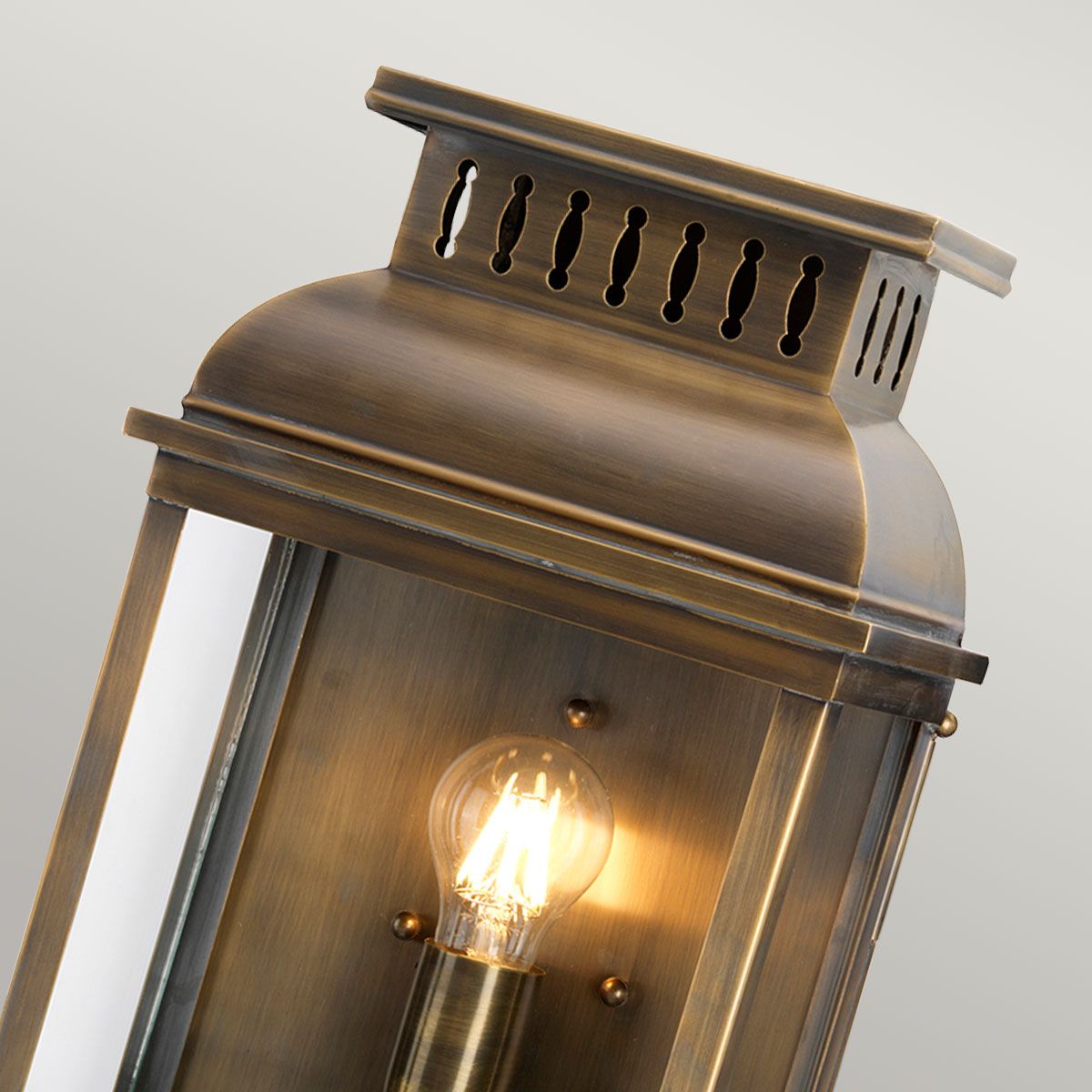 Westminster Wall Lantern Aged Brass - WESTMINSTER-BR