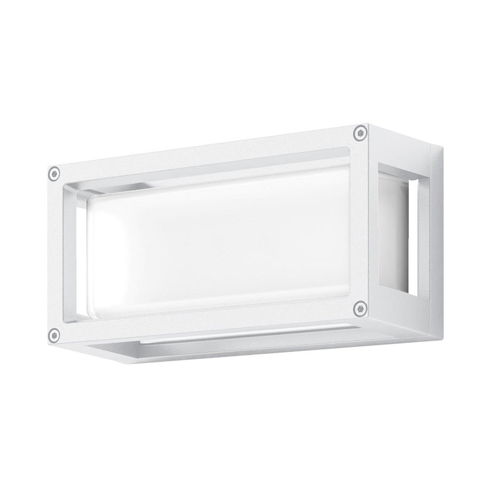 Buy Exterior Wall Lights Australia York Rectangle Exterior Wall Light 7W White Aluminium 3000K - 19646