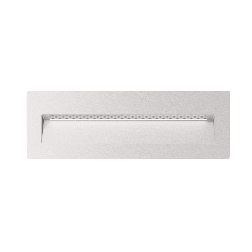 Buy Outdoor Step Lights Australia Zac Rectangular Outdoor Step Light 12V White Aluminium 5000K - 19793