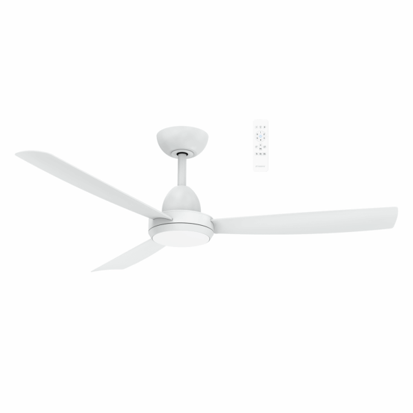 Zorro DC Ceiling Fan With LED Light 48" 3 Blade Matt White With WIFI Remote - MZDC1233W
