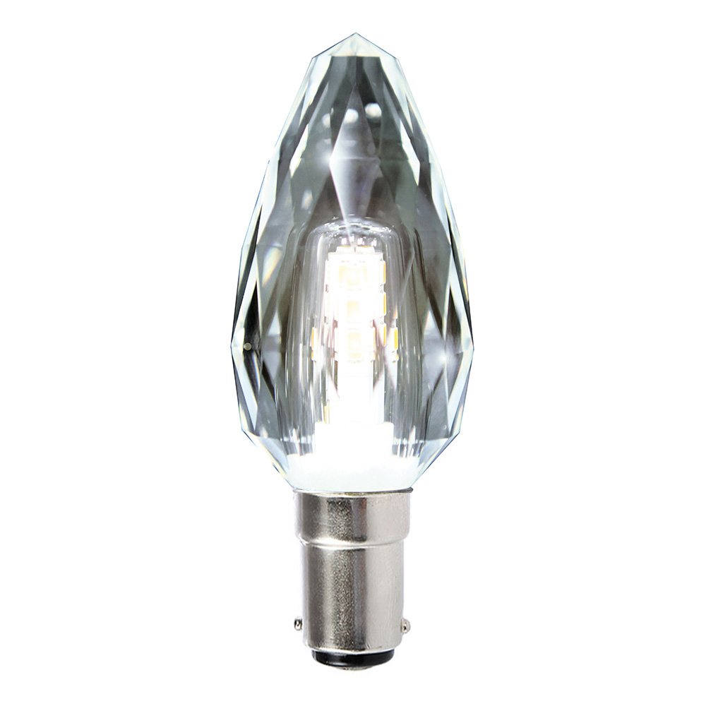 Buy LED Globes Australia Candle Clear Crystal LED Globe 4W SBC Dimmable 6500K - LCCAN4WCSBCDD - 20278