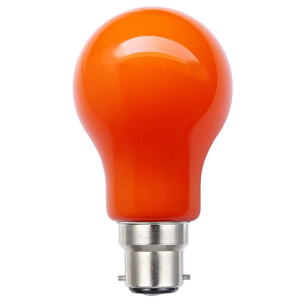 GLS LED Globe 240V 3W BC Orange - LGLS3WBCORANGE - 20708
