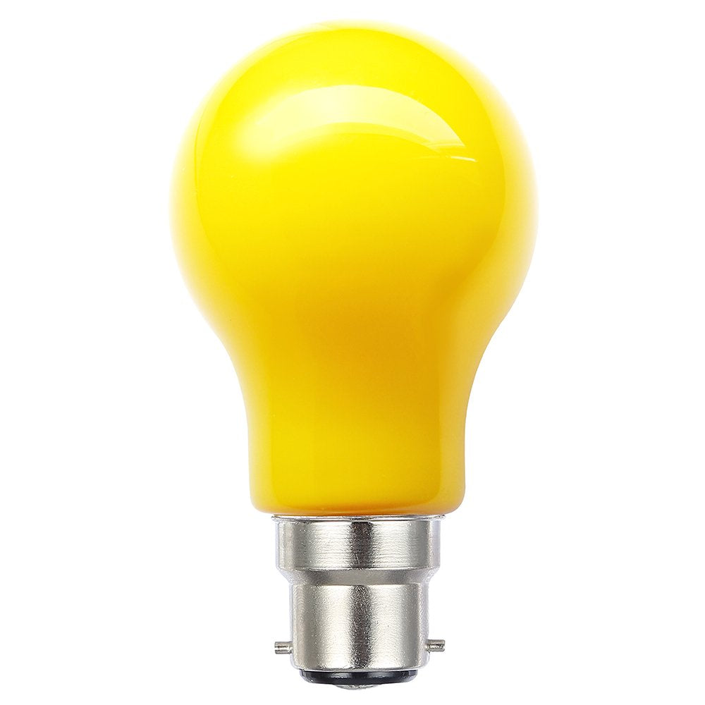GLS LED Globe 240V 3W BC Yellow - LGLS3WBCYELLOW - 20709