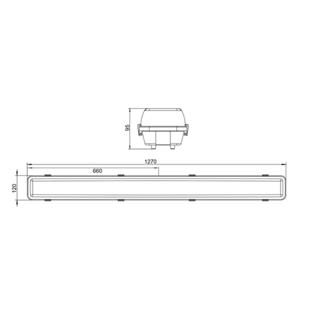 Buy Emergency LED Battens Australia Emergency T8 2 LED Tubes Battens Weatherproof L660mm 6000K - LWWB210-E