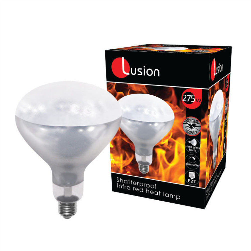 Shatterproof  Infra Red Heat Lamp 275W ES - HEAT275WESSP - 30952