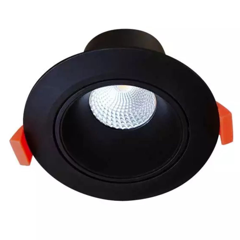 Rex Recessed LED Downlight W105mm Black PLastic 3 CCT - TLRG3459MD