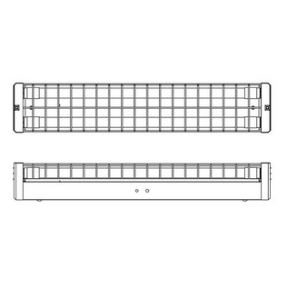 Emergency T8 2 LED Tubes Battens L650mm Wireguard 6000K - LWB210-WE