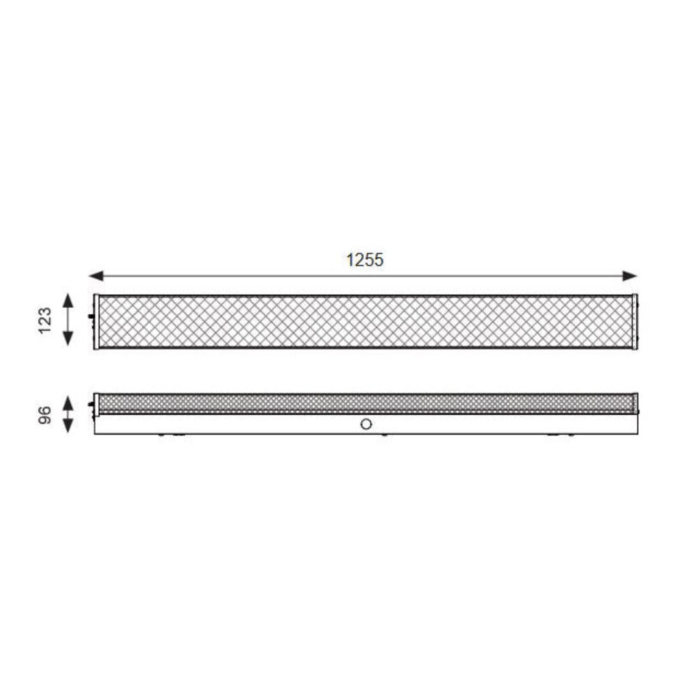 Emergency 2 LED Tubes Battens L1255mm Prismatic 3 CCT - LWBR2110-PE