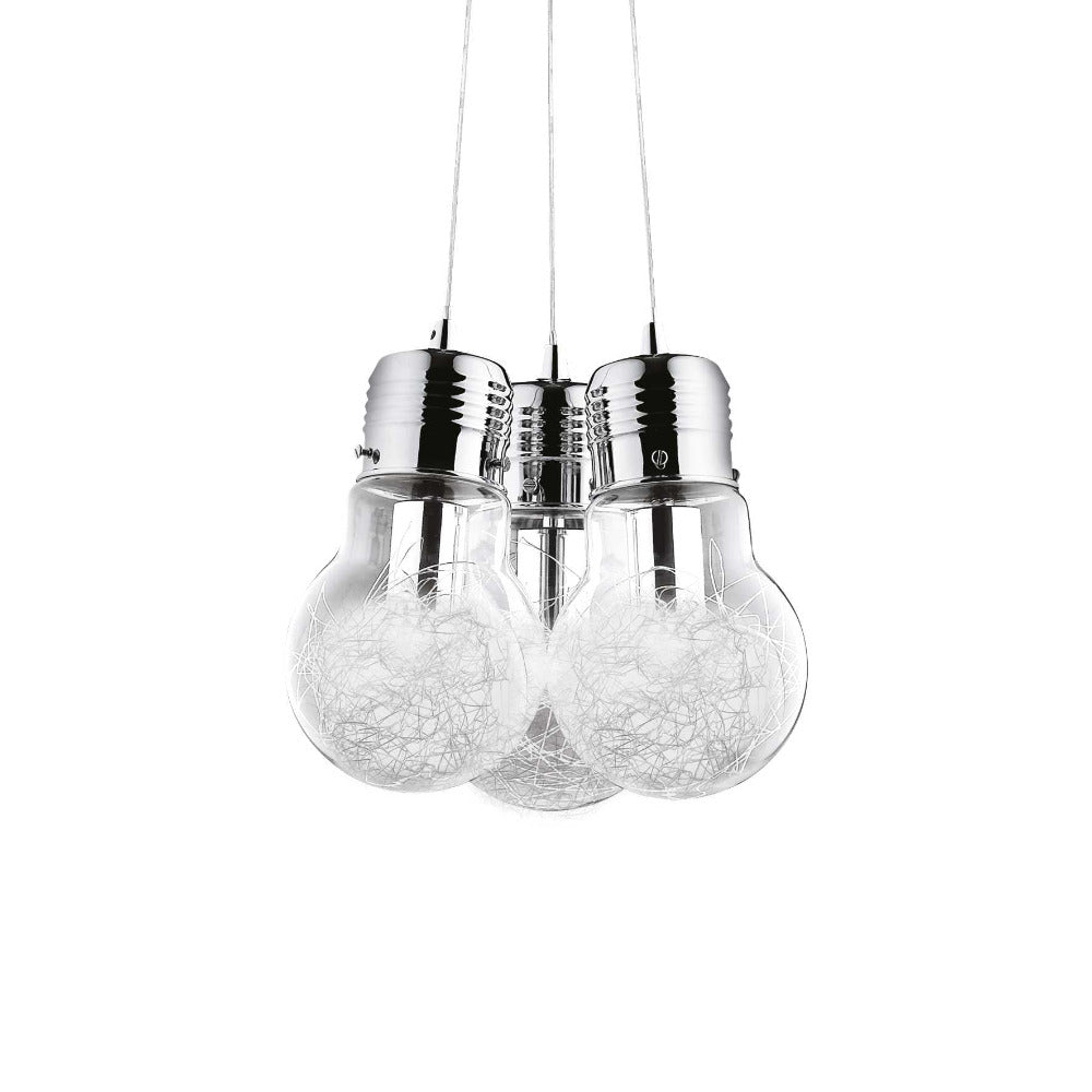 Luce Max Sp3 Pendant 3 Lights Clear Glass - 081762