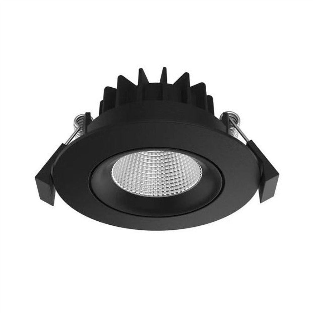 Buy Recessed LED Downlights Australia Recessed LED Downlight W102mm Black 10W 3CCT - DL9416 BK