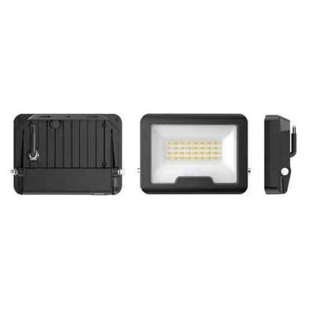 Buy Floodlights Australia LED Floodlight 20W Black Aluminium TRI Colour - FL-LG155C-20W/TC