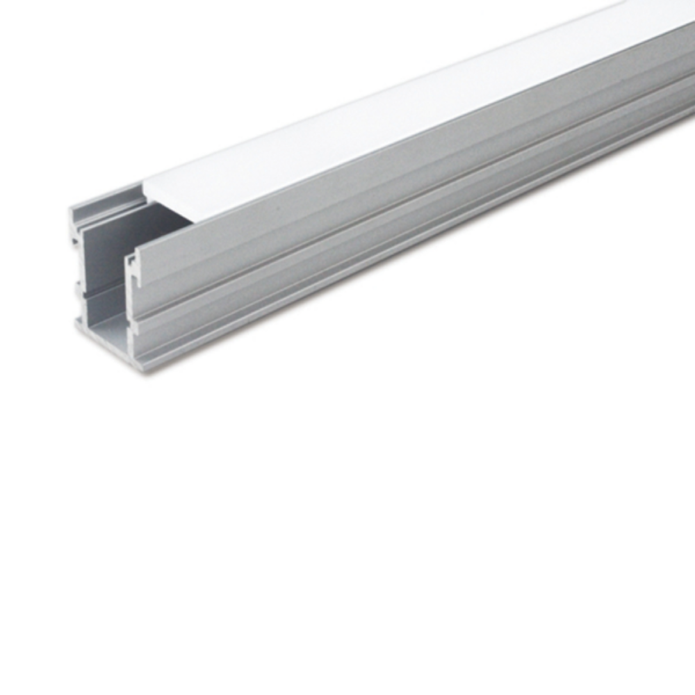 Recessed Strip Light Profile L2000mm W21mm Opal Aluminium - VB-ALP034-2M