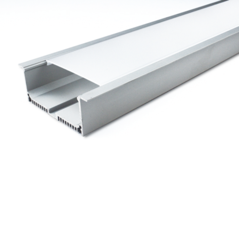 Recessed Strip Light Profile L3000mm W90mm Opal Aluminium - VB-ALP047-3M