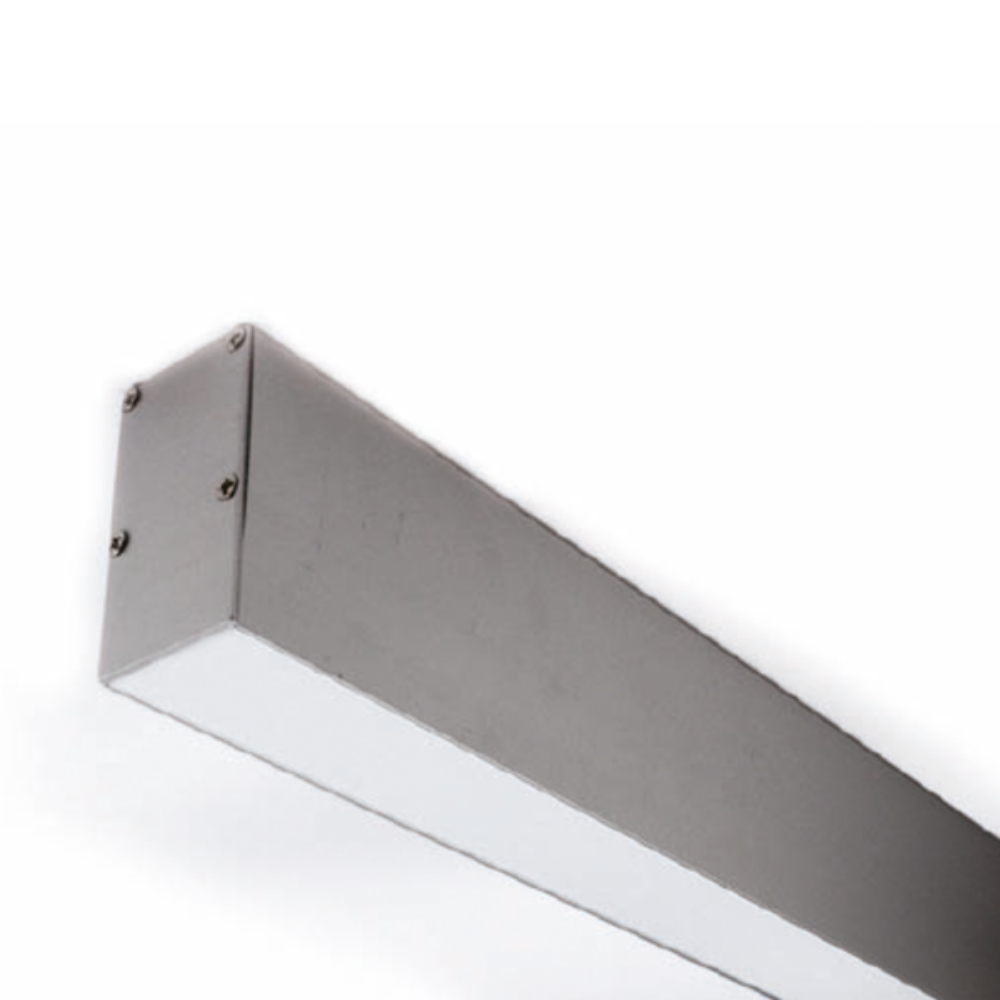 Suspended Strip Light Profile L1000mm W35.2mm Opal Aluminium - VB-ALP051-1M
